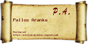 Pallos Aranka névjegykártya